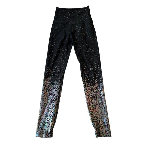 Beyond‎ Yoga Leggings Sz XS Black Iridescent - Picture 2 of 9